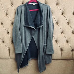 Cozy Hue Blue flyaway cardigan s/m